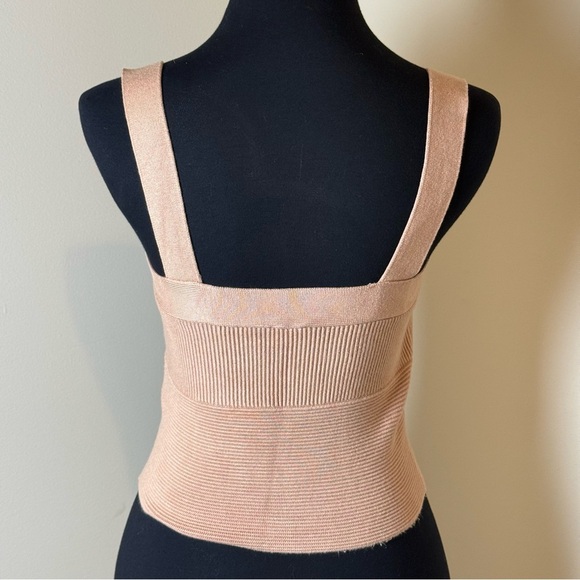 Abercrombie Ottoman Square Neck Knit Tank Tan M - Picture 4 of 6